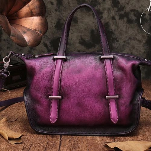 Luxury Evening Work Ready Vintage Womens Brown Leather Handbag Purse Shoulder Handbags Crossbody Bags for Ladies