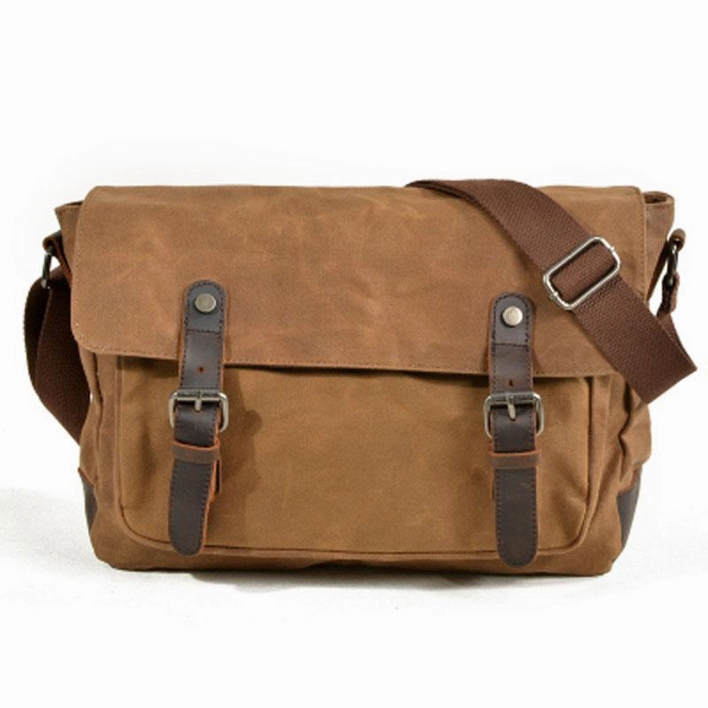 Comfort Fit Everyday Functionality Mens Canvas Side Bag Messenger Bag Camera Courier Bag Shoulder Bag for Men