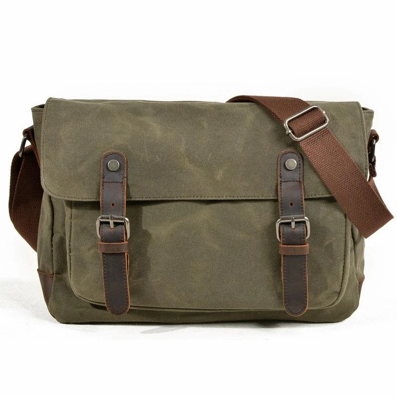 Mens Canvas Side Bag Messenger Bag Camera Courier Bag Shoulder Bag for Men Daily Journey