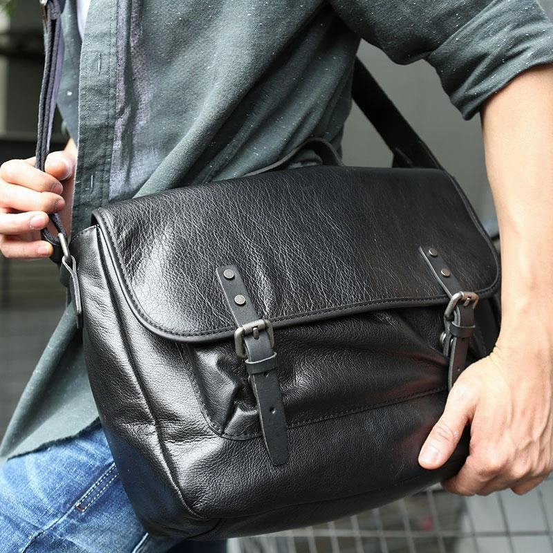 Versatile Comfort Easy Access Cool Leather Mens Messenger Bag Briefcase Shoulder Bag for men