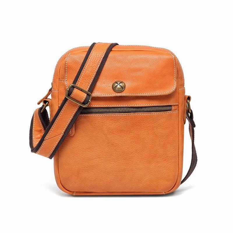 Black Cool Leather Mens Small Vertical Side Bag Messenger Bags Brown Casual Bicycle Bags for Men Smart Organizer Classic Shape
