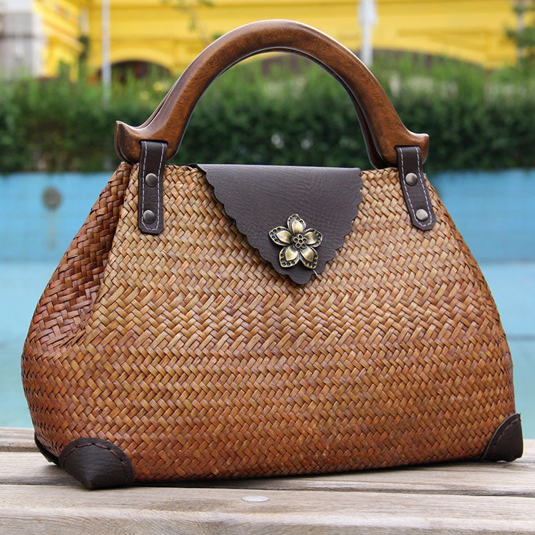 Brown Vintage Leather Ladies Satchel Handbag Black Shoulder Bag Purse for Women Day-to-Day Bag Functional Carry