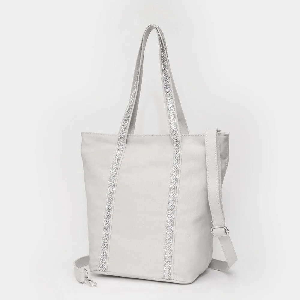 Outdoor Adventure Gear Ideal for a variety of occasions from shopping to a night out TG10812 Rhinestone Detail Canvas Tote Bag