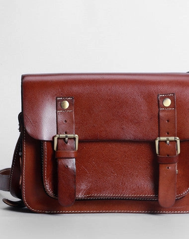 Portable Comfort Handmade leather men Satchel bag messenger large vintage shoulder bag vintage bag