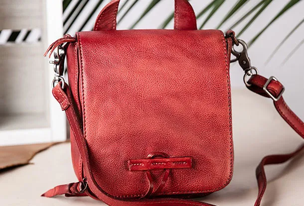 Fashion Accessory Trendy Design Handmade vintage purse leather crossbody bag purse shoulder bag for women