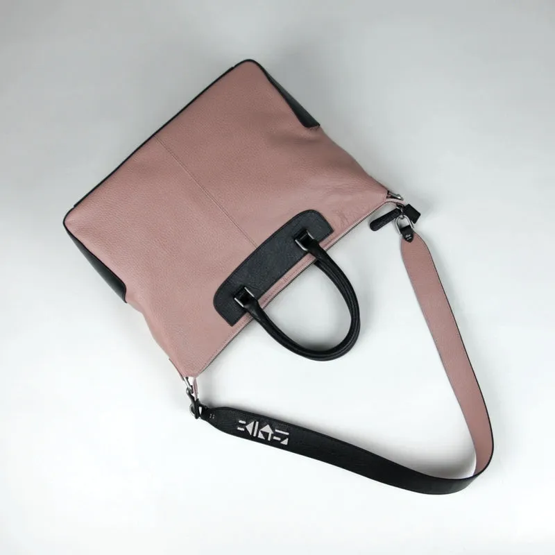 Classic Large Womens Coffee Leather Work Handbag Purse Leather Shoulder Purse Bag for Ladies Bold Branding Outdoor Edge