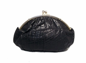 Classic Outfit Judith Leiber Black Lizard Oversized Clutch