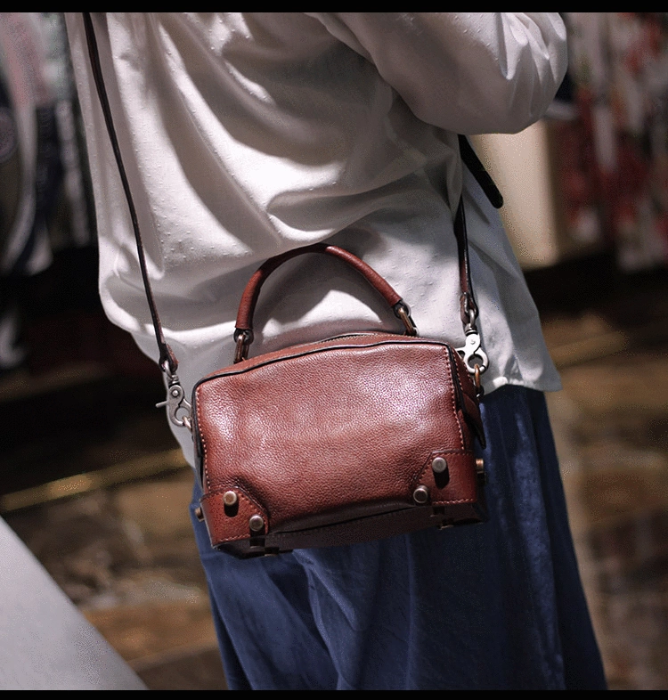 Black Leather Satchel Handbags Womens Red Satchel Small Crossbody Bag for Ladies Quality Design Soft Fabric