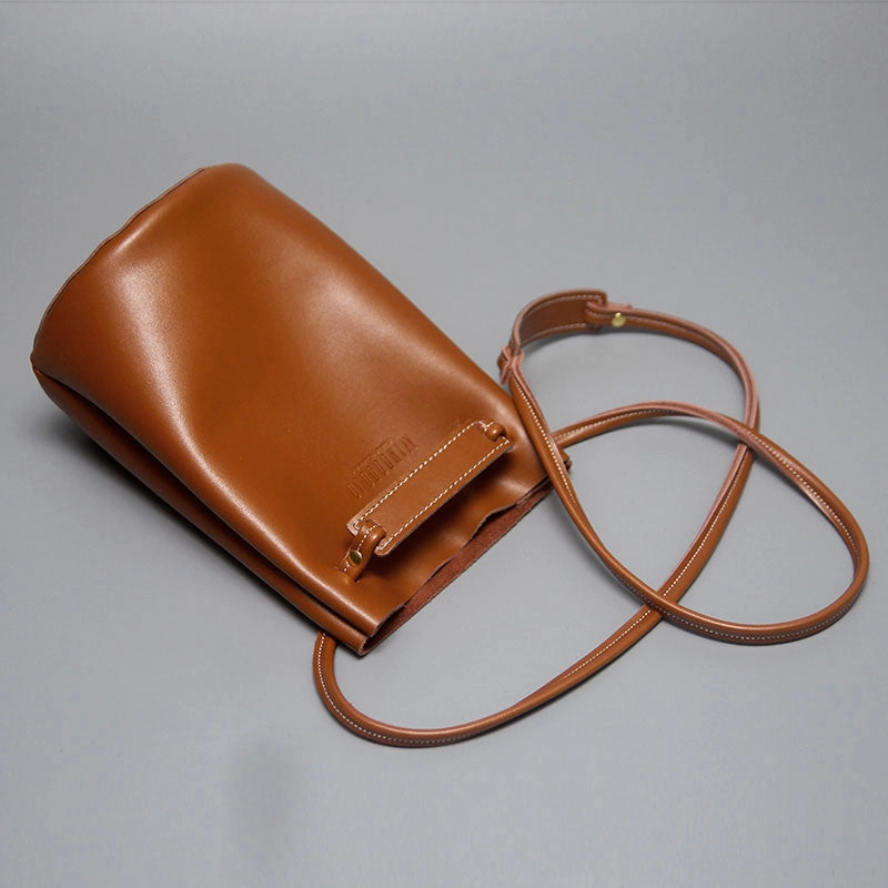 Lightweight Function Stylish LEATHER WOMEN Bucket SHOULDER BAG Barrel Crossbody Purses FOR WOMEN