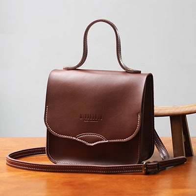 Stylish LEATHER WOMEN Square Handbag SHOULDER BAG Crossbody Purse FOR WOMEN Versatile Style