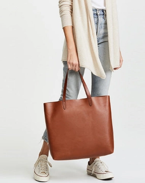 Handmade Genuine Leather Handbag Tote Bag Shopper Bag Shoulder Bag Purse For Women Street Essential