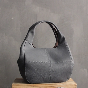 Vintage Womens LEATHER Handbag Purse Shopper Bag FOR WOMEN Organized Layout Fashion Utility