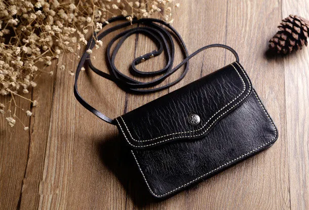 Travel Ready Vintage Leather Small phone Purse shoulder bag leather crossbody bags for women