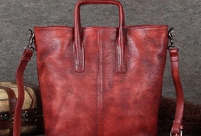 Genuine Leather Handbag Vintage Tote Crossbody Bag Shoulder Bag Purse For Women Unisex Appeal