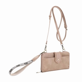 Classic Inspiration Comfort Grip SV32087WW Jolie Crossbody Wallet With Boho Wrist Strap