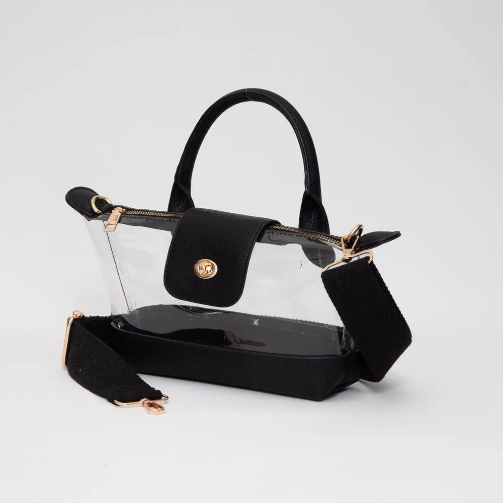 Elegant Urban Look Elegant Street Outfit TG10701 Stella Clear Mini Satchel/Crossbody Bag