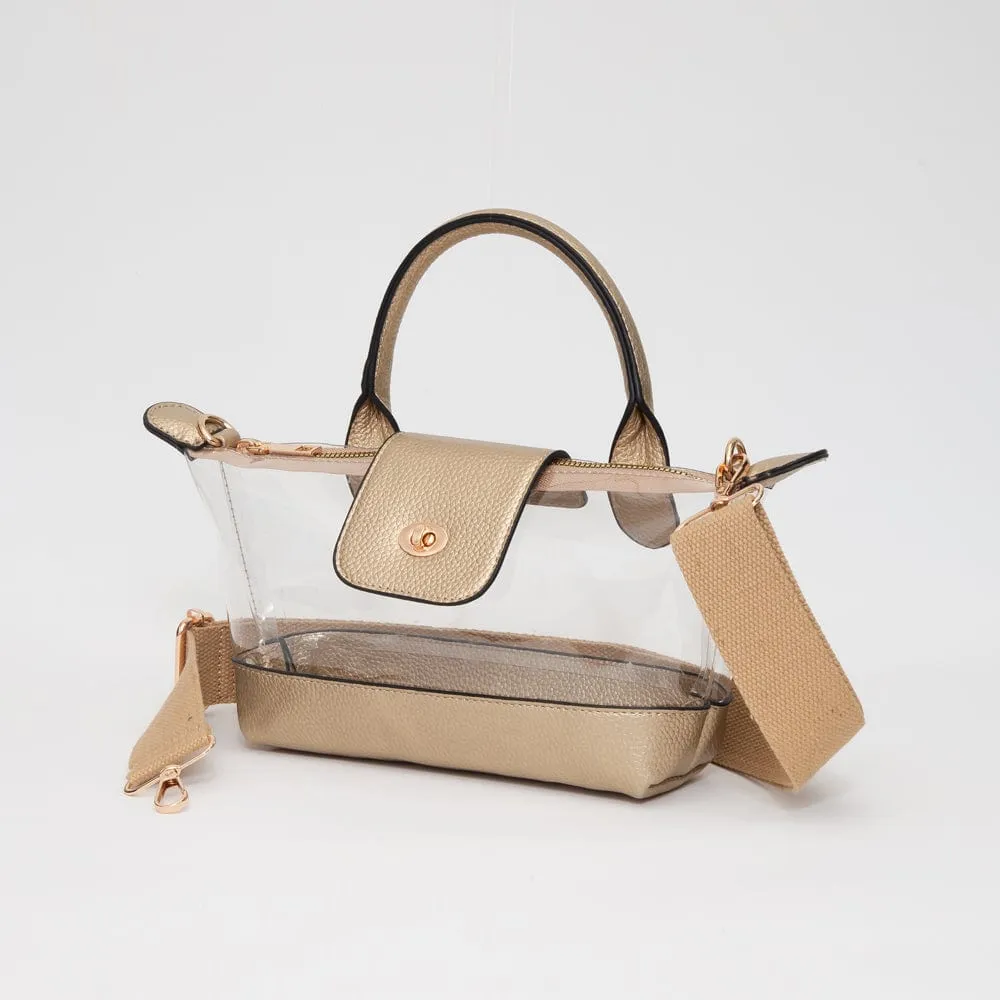 Travel Ready TG10701 Stella Clear Mini Satchel/Crossbody Bag