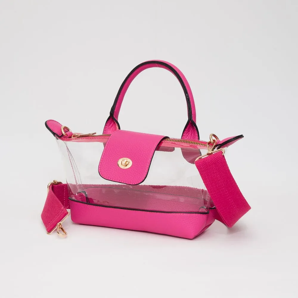 TG10701 Stella Clear Mini Satchel/Crossbody Bag Work Essential Lightweight Utility