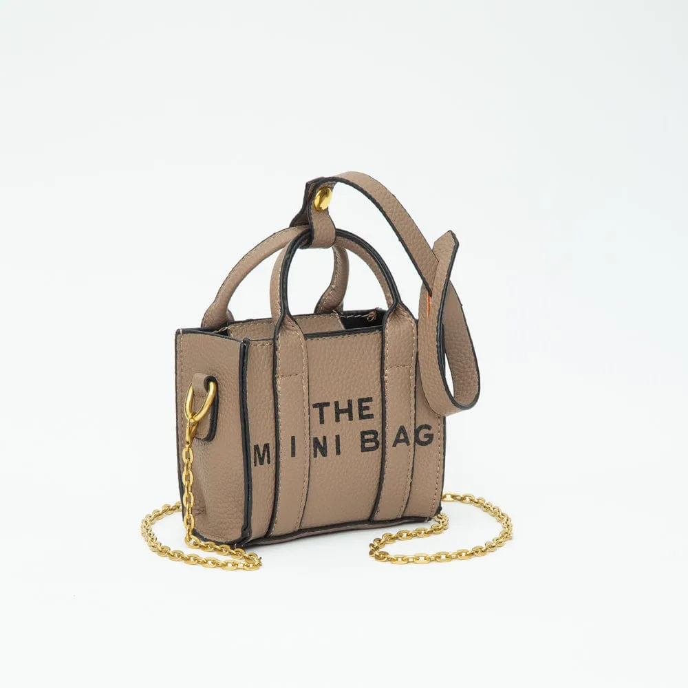 Hands-Free Carry TG10727 The Mini Tote Bag/Crossbody With Chain Strap