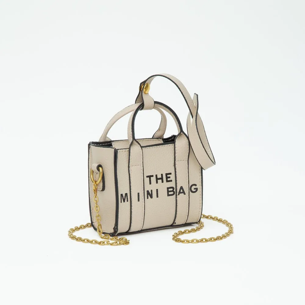 Sporty Chic Outfit Practical Fashion Gear TG10727 The Mini Tote Bag/Crossbody With Chain Strap