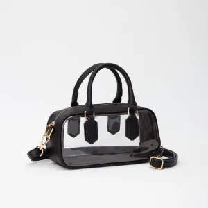 TG10774 Clear Plastic East-West Top Handle/Crossbody Bag Weekend City Trip Perfect accessory for people who value convenience and style