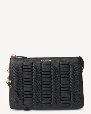 Tilly's Big Sis Crossbody Black Chevron Minimalist Practical Style Trend Alert