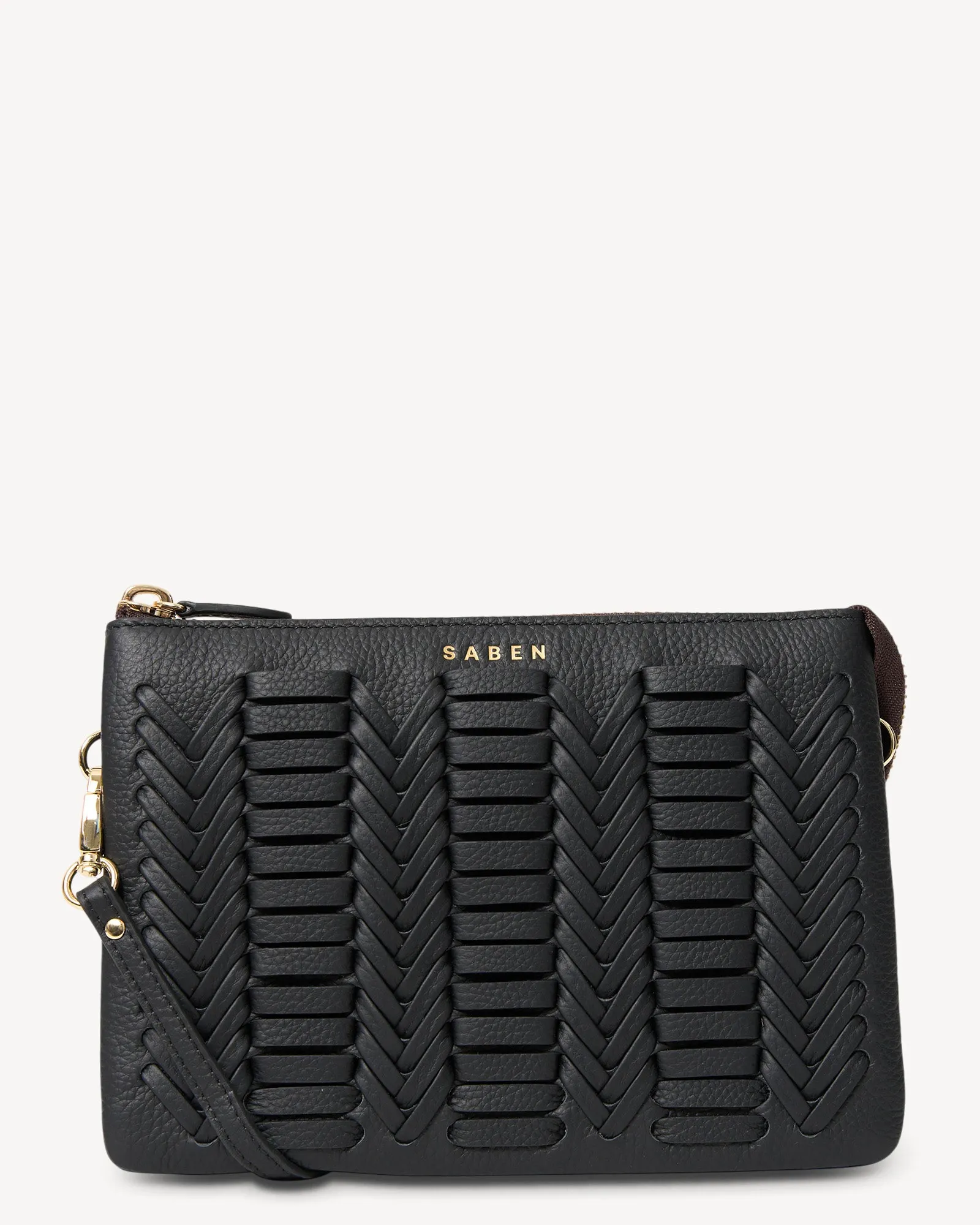 Tilly's Big Sis Crossbody Black Chevron Minimalist Practical Style Trend Alert
