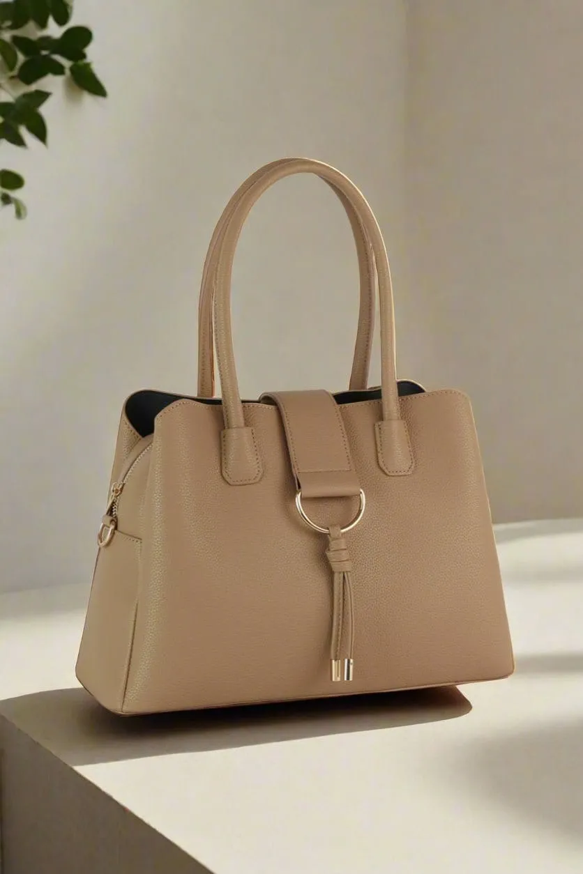 Perfect for both men and women who need a functional and stylish bag Crossbody design allows for easy and comfortable carrying JY0562 Kaori 3 Compartment Satchel/Crossbody Bag