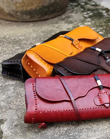 Office Ready Handmade women vintage leather small clutch crossbody Shoulder Bag for girl