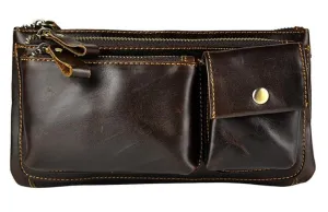 Smart Craft Vintage Leather Mens Fanny Pack Waist Pack Hip Pack Belt Bag for Men