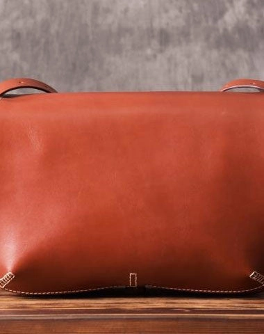 Travel Ready Compact Everyday Handmade leather men Briefcase messenger vintage shoulder laptop bag vintage bag