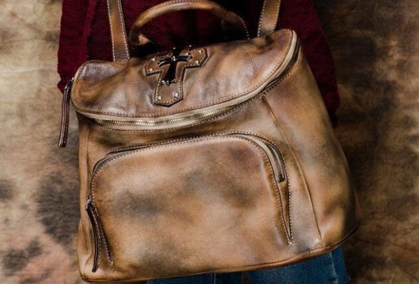 Handmade Leather handbag purse shoulder bag for women leather shopper bag Refined Office Colorful printed carry