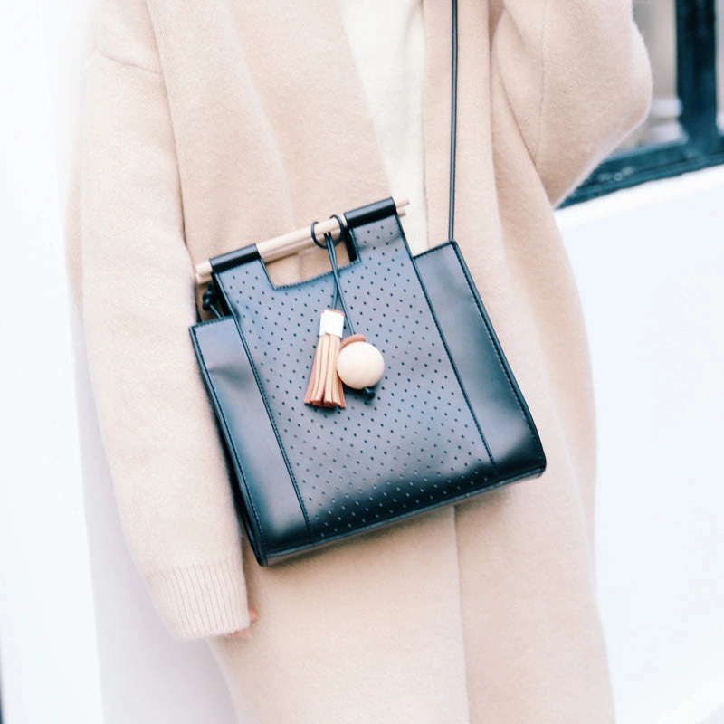 Portable Accessory Trendy Appeal Square Leather Women Handbag Shoulder Bag Work Bag For Women