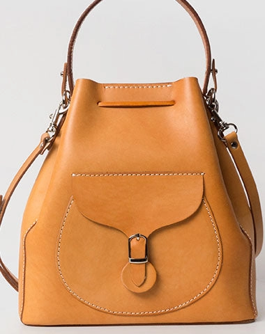 Handmade Leather handbag shoulder bag yellow brown for women leather shoulder bag Professional Look