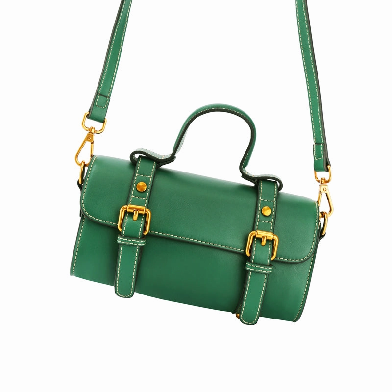 Elegant Finish Stylish LEATHER WOMENs Barrel Handbags SHOULDER BAGs Purse FOR WOMEN