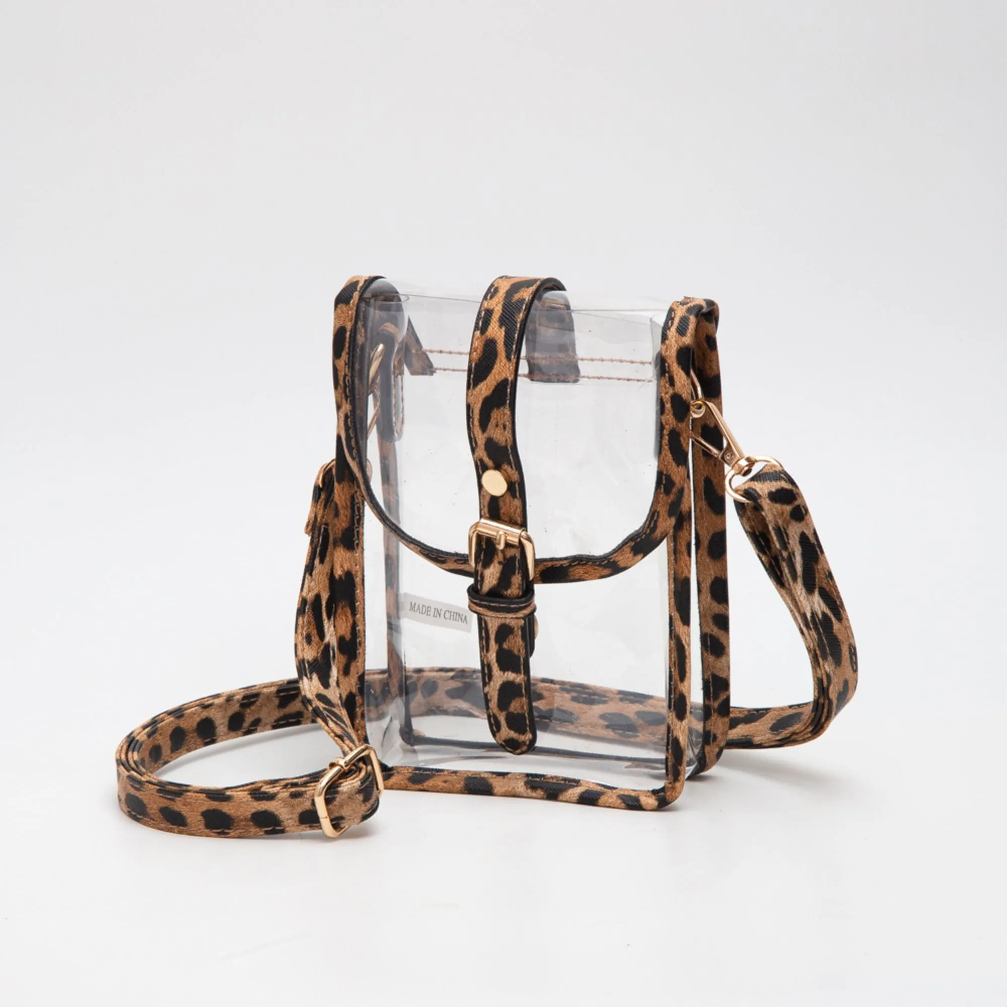 TG10608 Game Day Clear Buckle Strap Mini Crossbody Bag Quality Finish