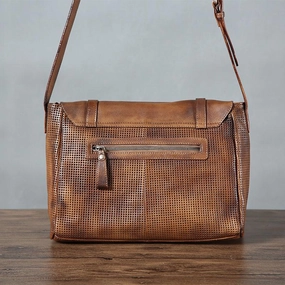 Secure Storage Compact Organizer Handmade Leather Mens Cool Shoulder Bags Messenger Bag Cycling Bag for men