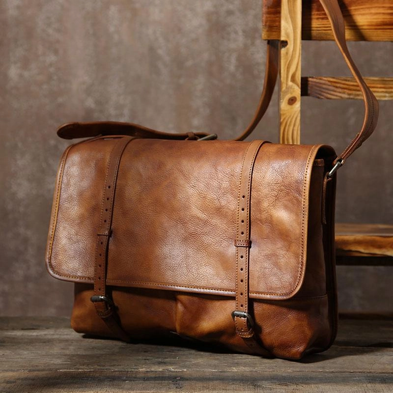Modern Gear Handmade Leather Mens Cool Shoulder Bags Messenger Bags for men