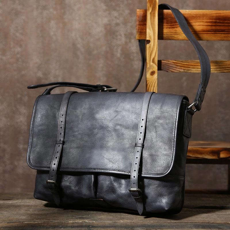 Handmade Leather Mens Cool Shoulder Bags Messenger Bags for men Smart Durability Stylish Detail