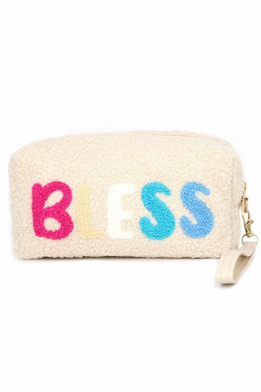 MP0166 COZY TEDDY FUR "BLESS" WRISTLET POUCH Outdoor Simplicity Quality craftsmanship
