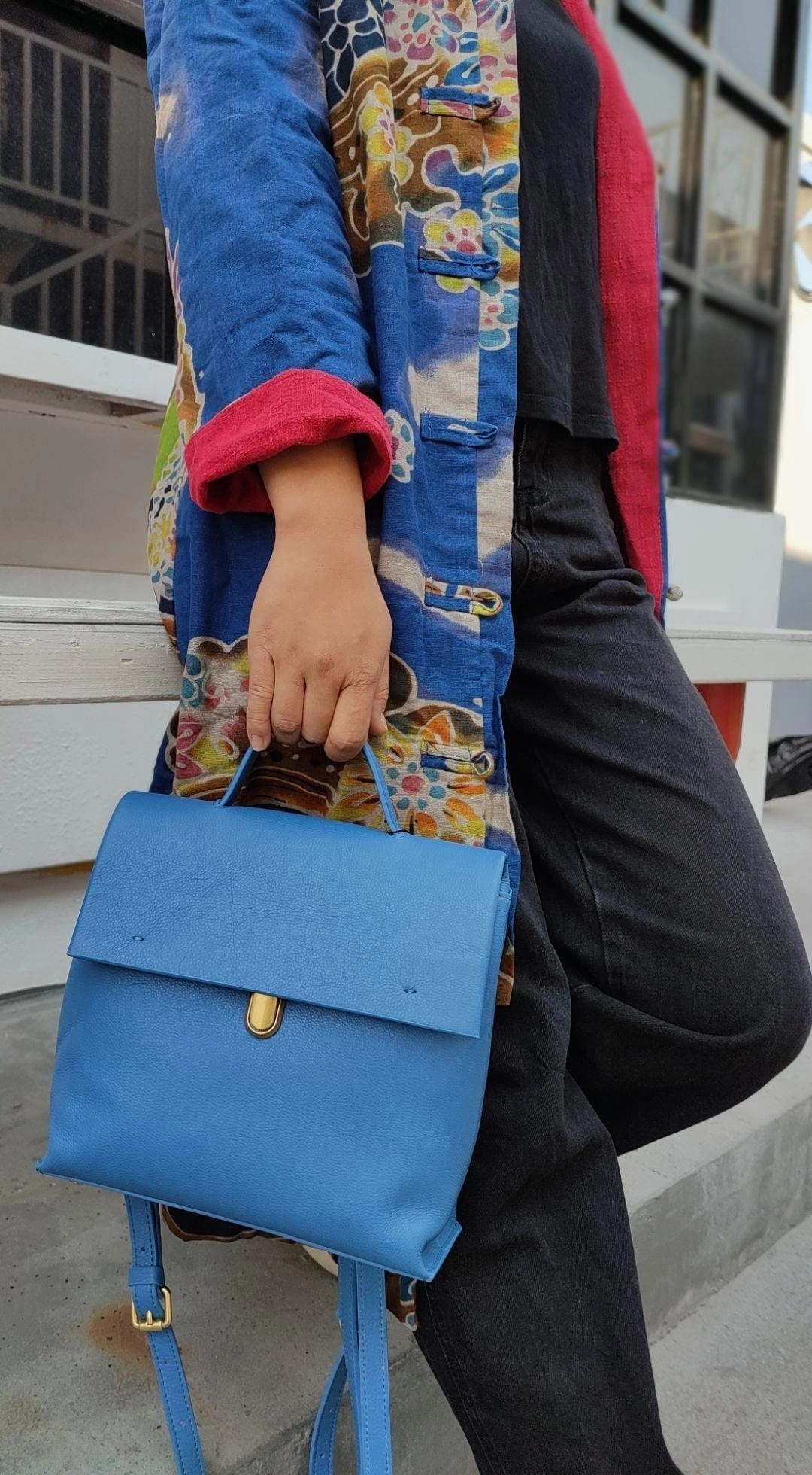 Modern Commuter Style Modern Outdoor Look Versatile Leather Backpack Women, Shoulder Bag 3 in 1, Convertible Backpack, Handcrafted Shoulder Bag, College Crossbody, Leather Rucksack