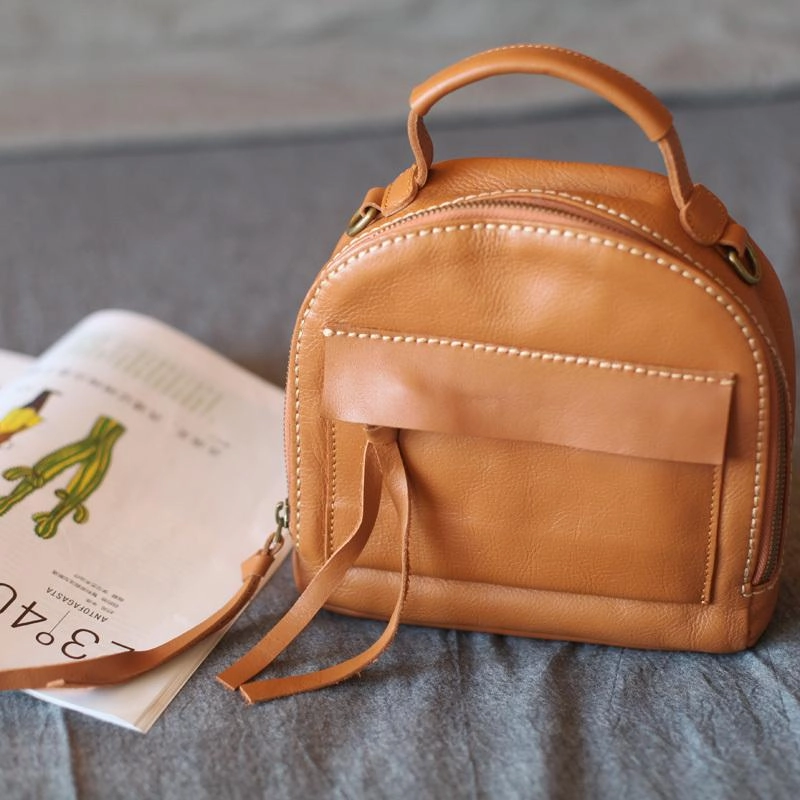 Vintage WOmens Grey Leather Satchel Handbag Leather Women's Satchel Shoulder Bag for Ladies Sophisticated Accessory Elegant Silhouette