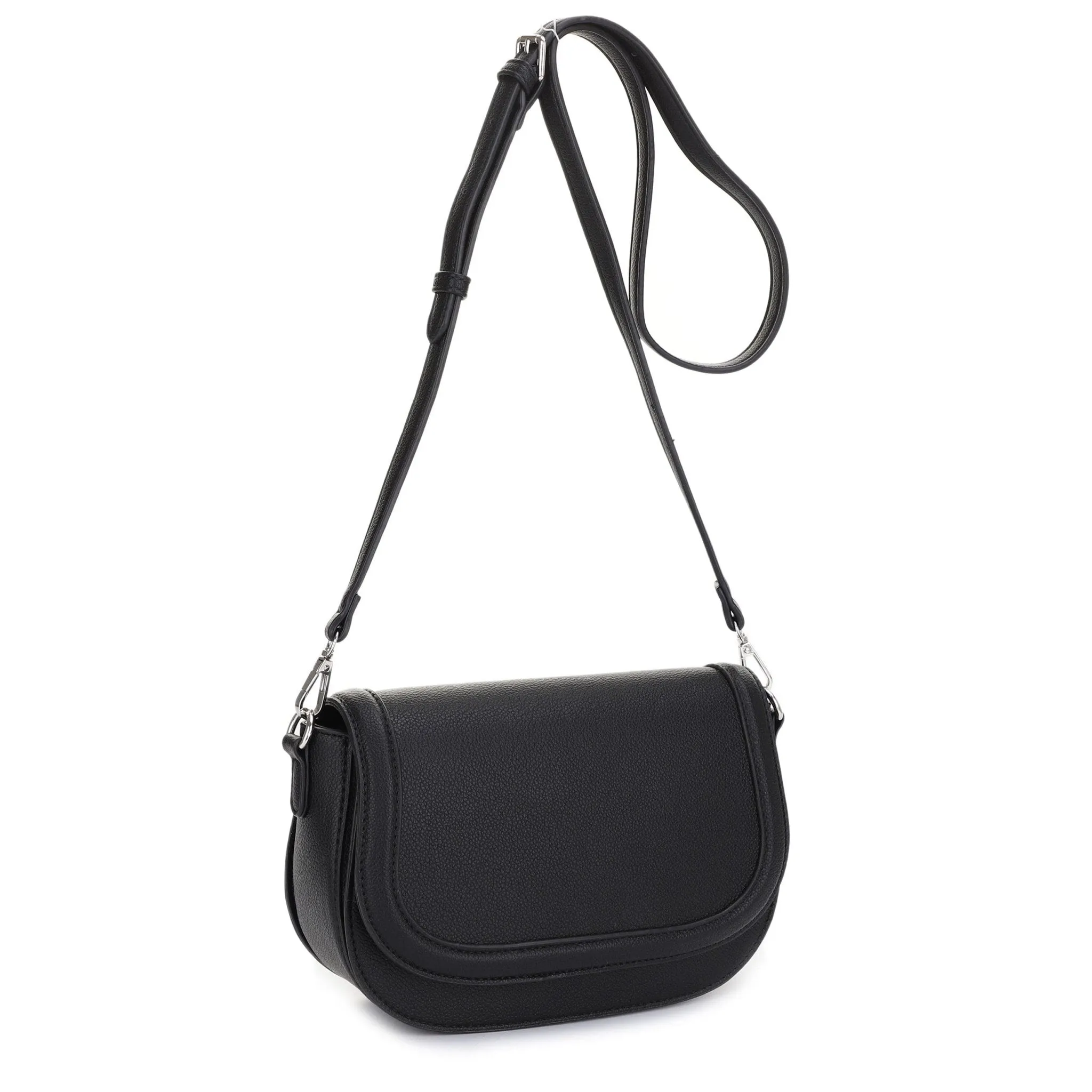 EJ85133-6 Jonelle Saddle Crossbody Bag A great choice for anyone who enjoys a minimalistic style with added functionality