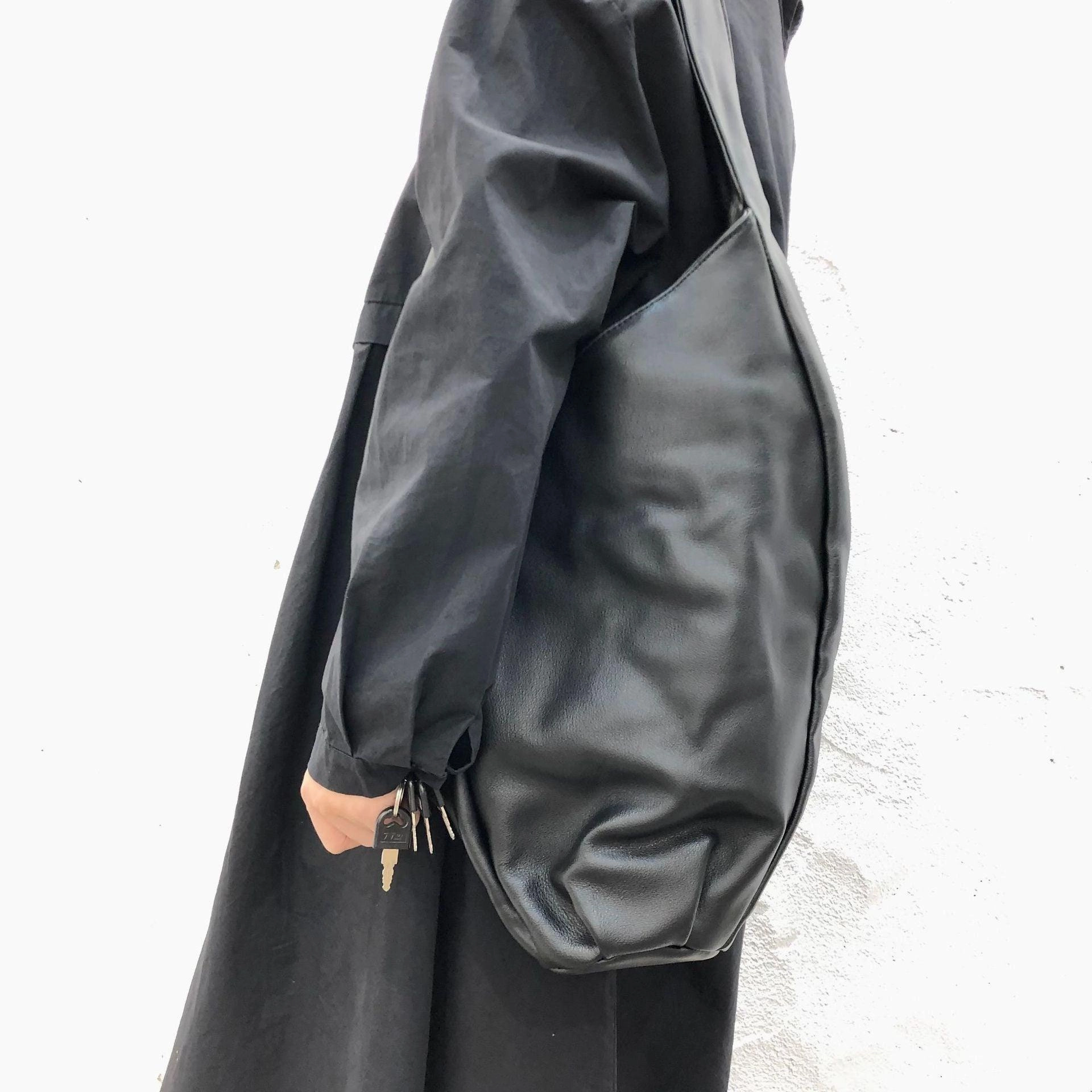 Large Slouchy Tote | Tan Handbag for Women Full Grain Leather Bag | Every Day Bag, Leather carry on, Handcrafted Bag, Gift for Her Leather Accents