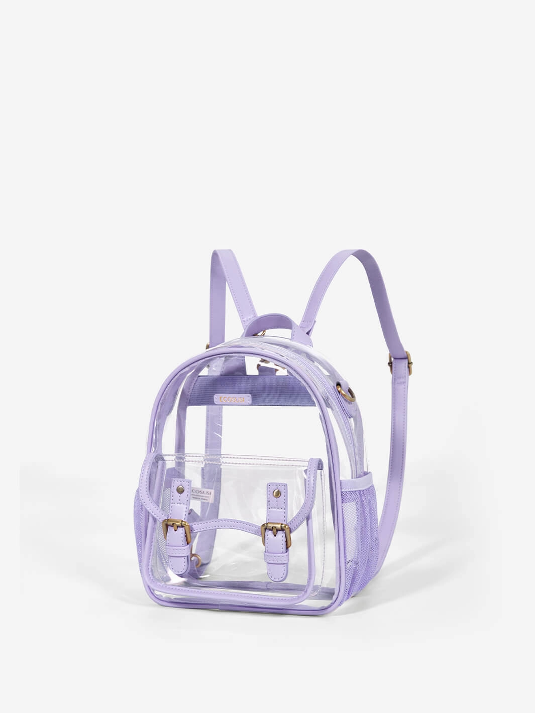 Urban Adventure Modern Companion Lila's Clear Mini Backpacks - Stadium Aproved