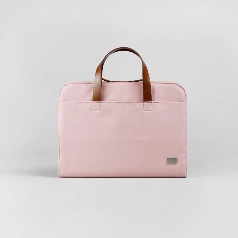 Fashion Oxford Cloth PVC Women Pink Briefcase Business Computer Handbag For Women Versatile Fashion