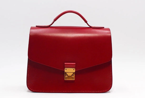 Casual Trend Comfort Carry Handmade Leather Handbag Round Purse Crossbody Shoulder Bag for Girl Women Lady