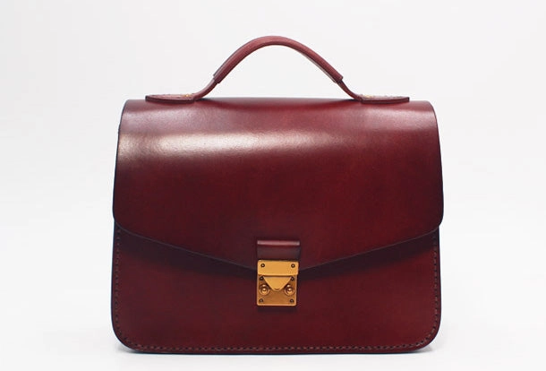 Elegant Innovation Polished Hardware Handmade Leather Handbag Round Purse Crossbody Shoulder Bag for Girl Women Lady