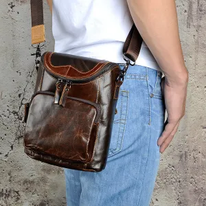 Leather Belt Pouch for Men Waist Bag BELT BAG Shoulder Bag For Men Casual Chic Casual Use