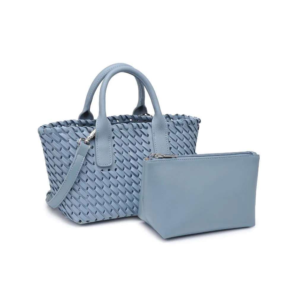 27845 Paisley 2 in 1 Mini Woven Tote/Crossbody Bag With Pouch Everyday Utility Outdoor Comfort